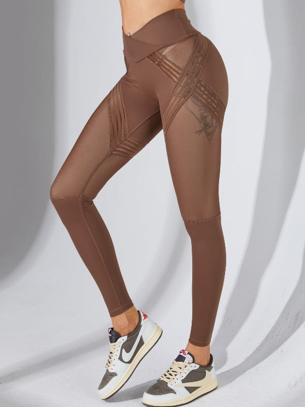 ZASUWA Female Mesh Cross Back Quick Dry Tracksuit