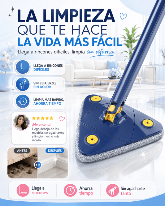 Fregona de Limpieza telescópica 360* autoescurrible